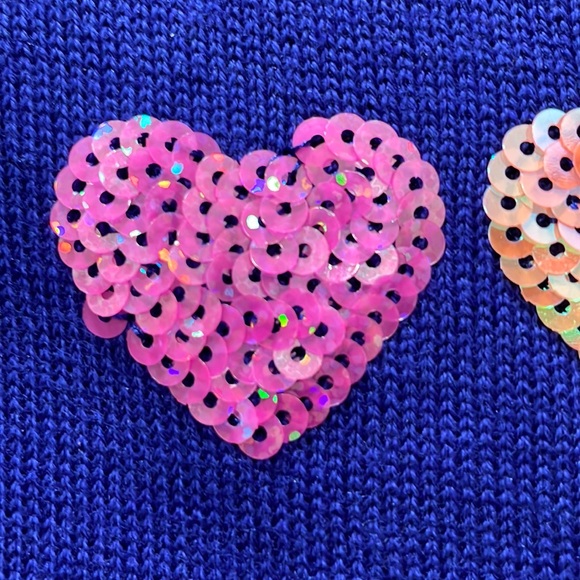 PLACE by The Children’s Place Heart Sequins Thin Sweater Small (5/6) Multicolor - Picture 8 of 12